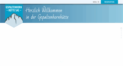 Desktop Screenshot of gspaltenhornhuette.ch
